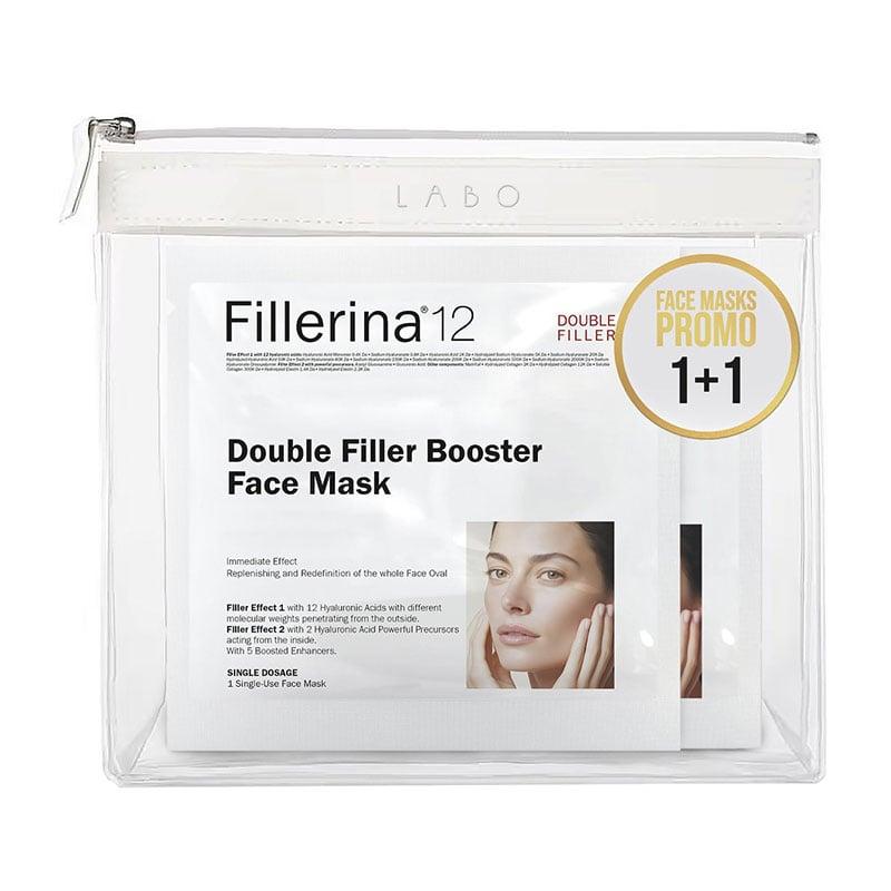 Φωτογραφία προϊόντος: LABO Fillerina 12 Double Filler Booster Face Mask Μάσκα Προσώπου Εντατικής Δράσης 2χ25ml 1+1 Δώρο