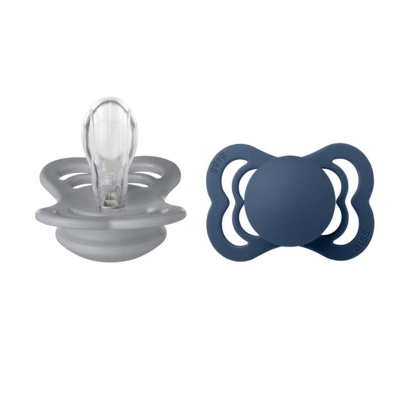 Φωτογραφία προϊόντος: Bibs Supreme Silicone Size 1 Πιπίλες Σιλικόνης 0+ m Cloud/Steel Blue 2τμχ
