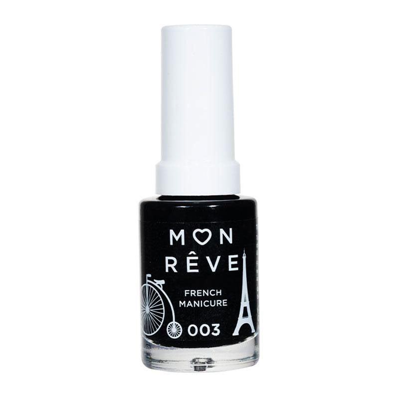 Φωτογραφία προϊόντος: Mon Reve French Manicure Βερνίκι Νυχιών για Γαλλικό Μανικιούρ 13ml 003 Black Tip