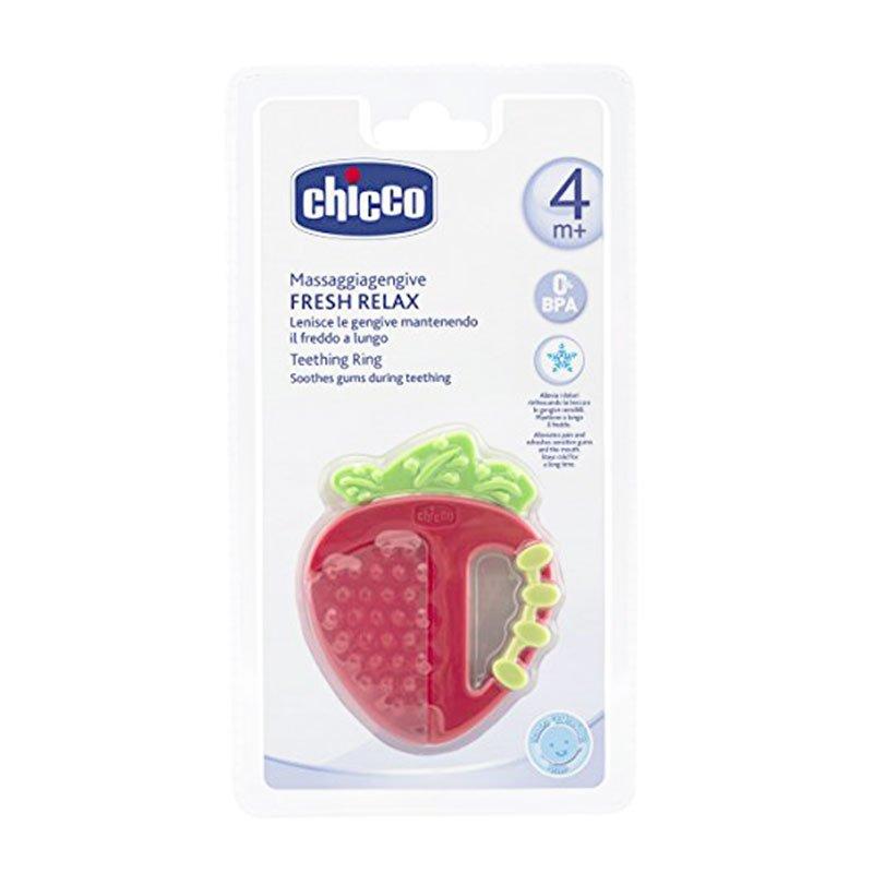 Φωτογραφία προϊόντος: Chicco Fresh Relax Δροσιστικός Kρίκος Οδοντοφυΐας Φράουλα 4m+ 1τμχ