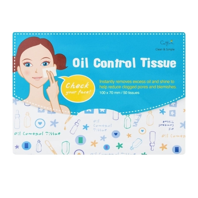 Φωτογραφία προϊόντος: Vican Cettua Clean & Simple Oil Control Tissue Μαντηλάκια Απορρόφησης της Λιπαρότητας 50τεμ.