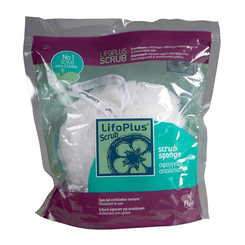 Φωτογραφία προϊόντος: LifoPlus Scrub Sponge Σφουγγάρι Απολέπισης Λευκό 1 τεμάχιο