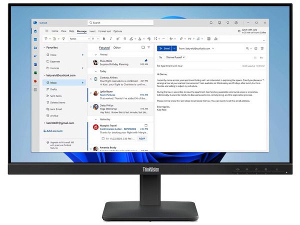 Φωτογραφία προϊόντος: LENOVO Monitor ThinkVision S24-4e 23.8'' FHD IPS, HDMi, VGA, 3YearsW
