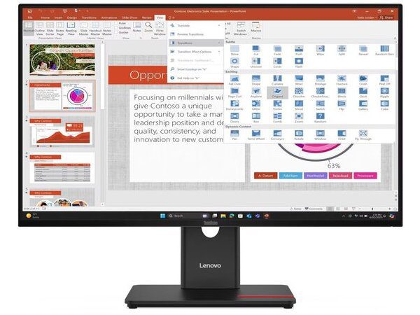 Φωτογραφία προϊόντος: LENOVO Monitor ThinkVision T27-40 27'' FHD IPS, Display Port,HDMI,USB,USBC,VGA,Height Adjust,3YearsW