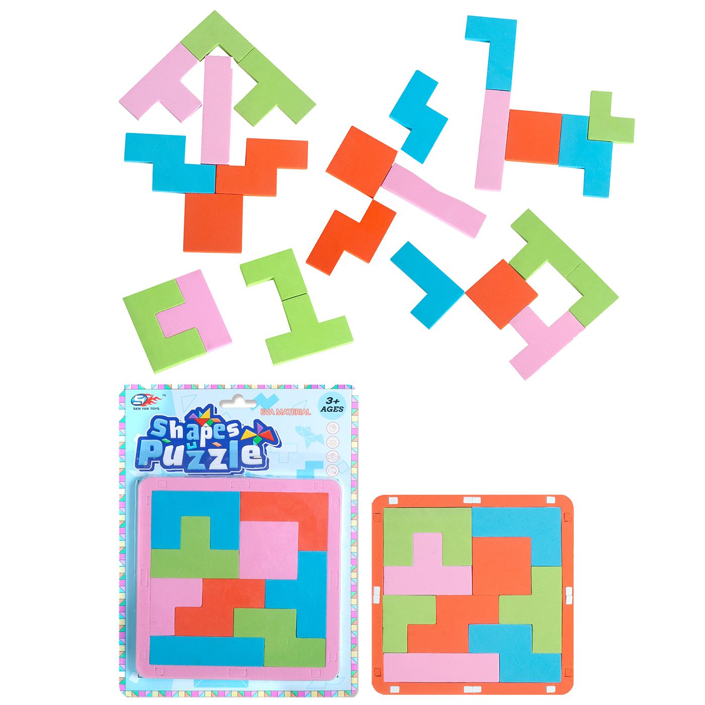 Φωτογραφία προϊόντος: Παζλ eva Tetris 24x18x1,5cm ToyMarkt 891802