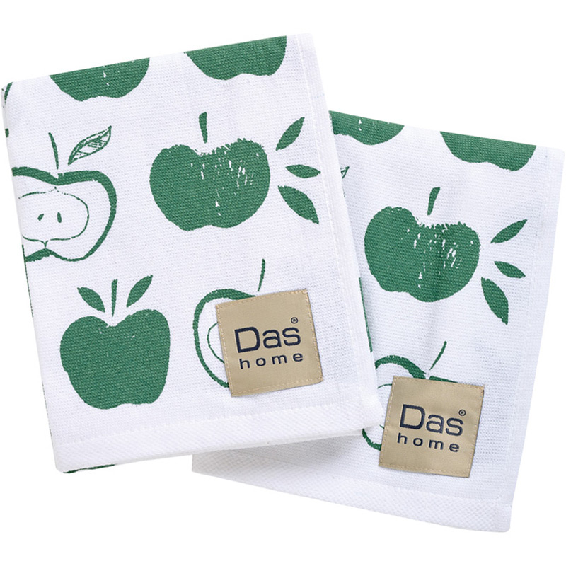 Φωτογραφία προϊόντος: Ποτηρόπανα Σετ 2τμχ Das Home Apples 0739 Green 40x60