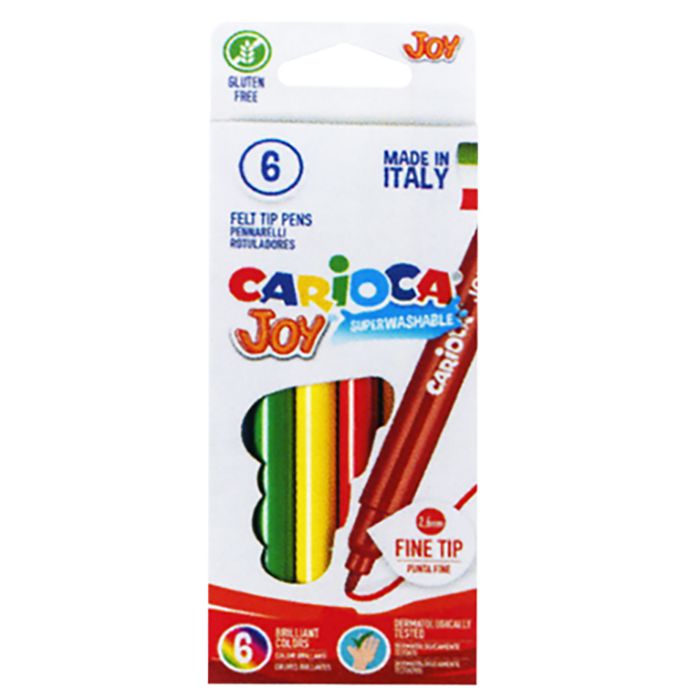 Φωτογραφία προϊόντος: Μαρκαδόροι Carioca joy 2.8mm σετ=6 Χρώματα Carioca 40549