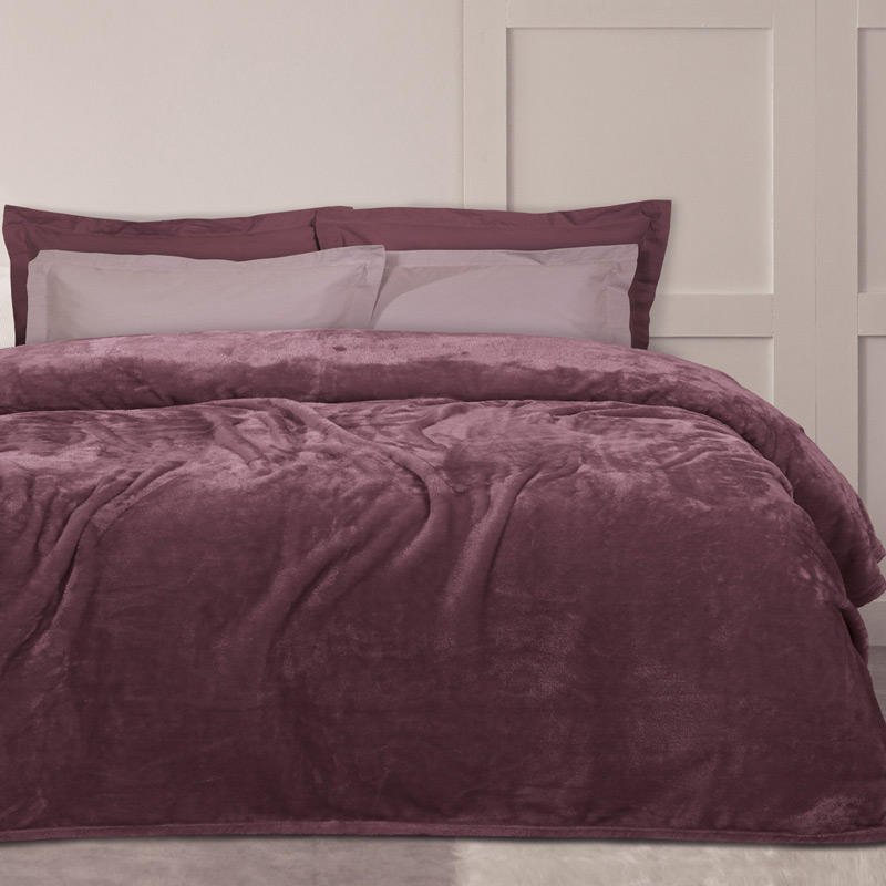 Φωτογραφία προϊόντος: Κουβέρτα Fleece Μονή 160x220 Das Home Velour 1347 Purple 160x220