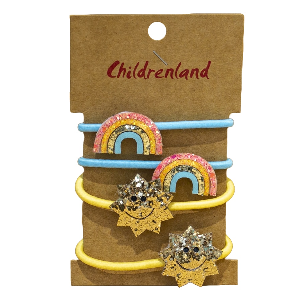 Φωτογραφία προϊόντος: Childrenland Σετ Παιδικά Λαστιχάκια 4τμχ Rainbow Sun