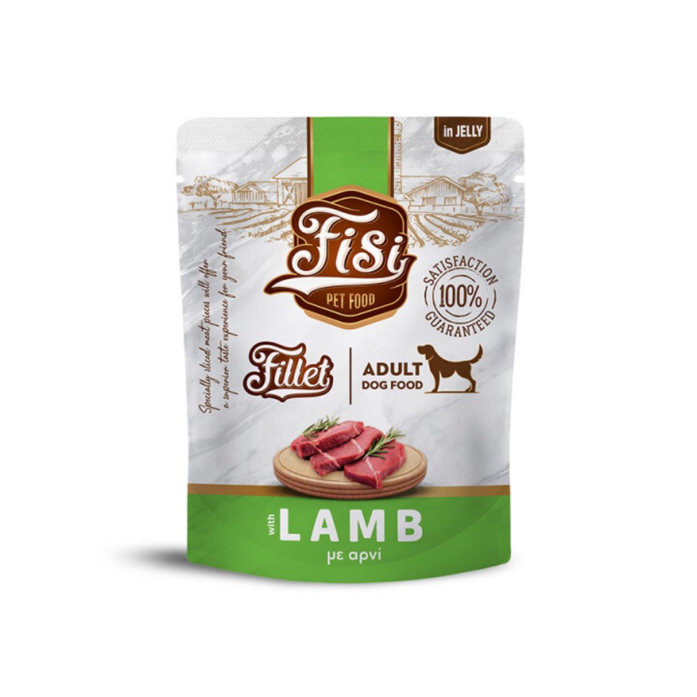 Φωτογραφία προϊόντος: Pouch Σκύλου Fisi Fillet Dog Adult Αρνί σε Ζελέ 500gr