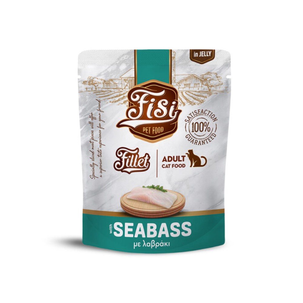 Φωτογραφία προϊόντος: Fisi Fillet Cat Λαυράκι σε Ζελέ 300gr