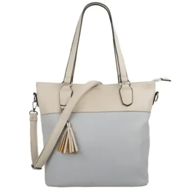 Φωτογραφία προϊόντος: Τσάντα dariya® shopper σε μπεζ και πέτρινο γκρι