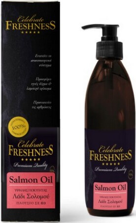 Φωτογραφία προϊόντος: Celebrate Freshness Λάδι από Φρέσκο Σολομό Σκωτίας, χωρίς τη χρήση συντηρητικών, τεχνικές χρωστικές λαδί σολομού 300ml Celebrate freshness (5212011800134)