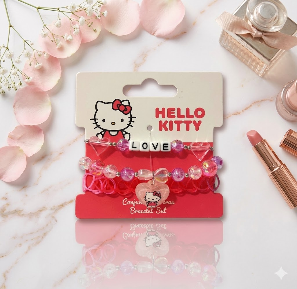 Φωτογραφία προϊόντος: Peach Jewelry Hello Kitty Παιδικά Βραχιόλια 3 τεμ