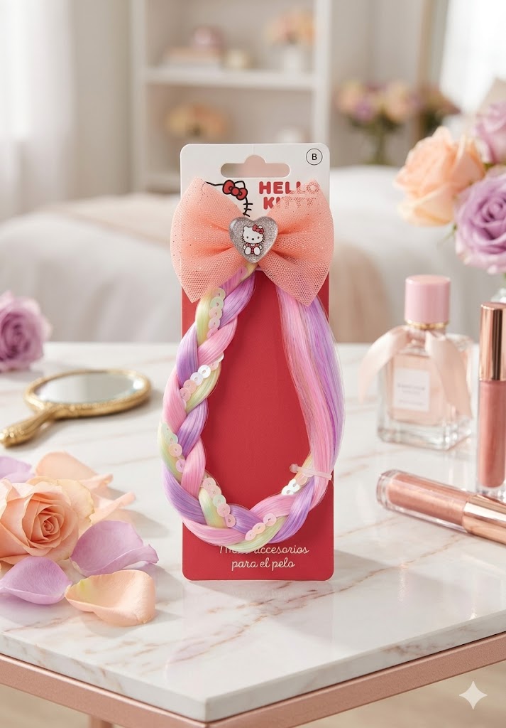 Φωτογραφία προϊόντος: Peach Jewelry Hello Kitty Παιδική Αξεσουάρ Μαλλιών Πλεξούδα