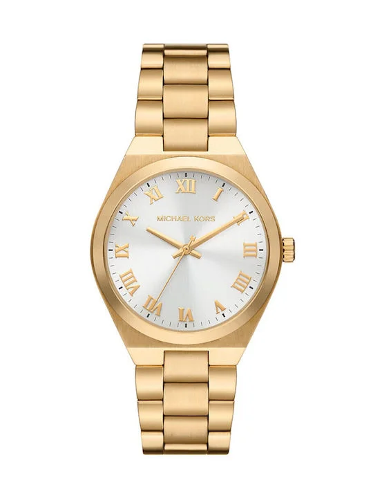 Φωτογραφία προϊόντος: Michael Kors Γυναικείο Ρολόι Lennox με Χρυσό Μπρασελέ &amp; Λευκό Καντράν