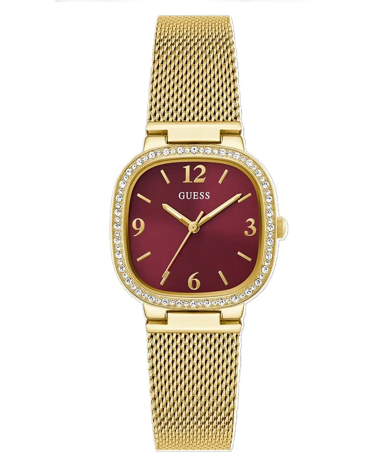 Φωτογραφία προϊόντος: Guess Γυναικείο Ρολόι 32mm Μπαταρίας με Χρυσό Μεταλλικό Μπρασελέ