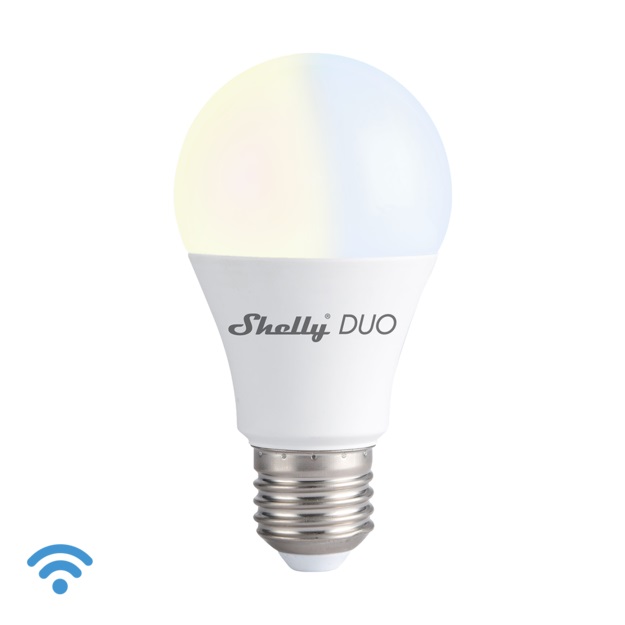 Φωτογραφία προϊόντος: Shelly DUO Smart Λάμπα LED 9W E27 Ρυθμιζόμενο Λευκό 800lm