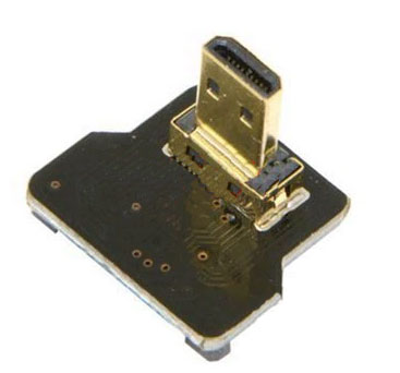 Φωτογραφία προϊόντος: FPV micro HDMI male σε HDMI αντάπτορας 90° για FPC Ribbon Flat HDMI Cable (D2)