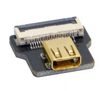 Φωτογραφία προϊόντος: FPV Micro HDMI θηλυκό σε HDMI Adapter για FPC Ribbon Flat Cable (D4)