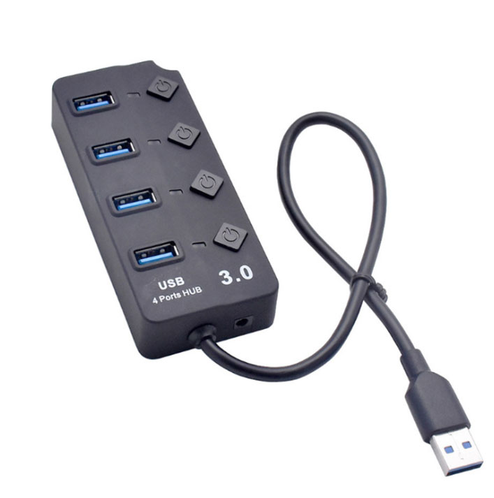 Φωτογραφία προϊόντος: 4 Port USB 3.0 Hub με Ανεξάρτητα Power Switches