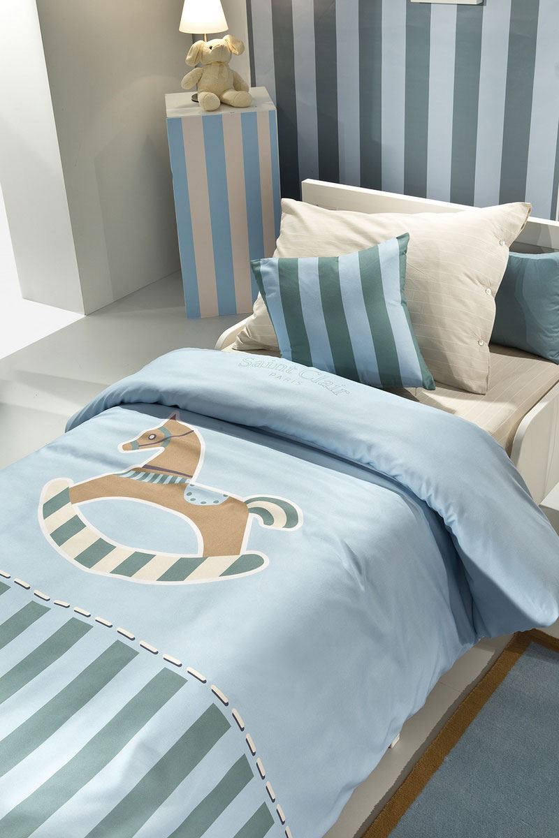 Φωτογραφία προϊόντος: Saint Clair Παπλωματοθήκη Toy Blue Suede