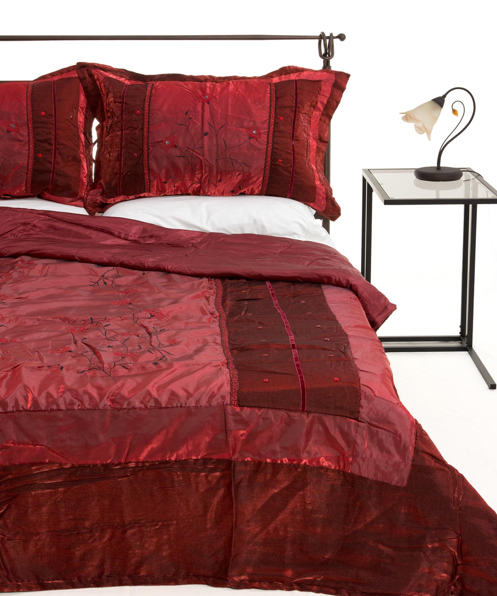 Φωτογραφία προϊόντος: SilkFashion ΚΟΥΒΕΡΛΙ σετ (160cm x 220cm + 1 x 50cm x 70cm) 10507 κόκκινο
