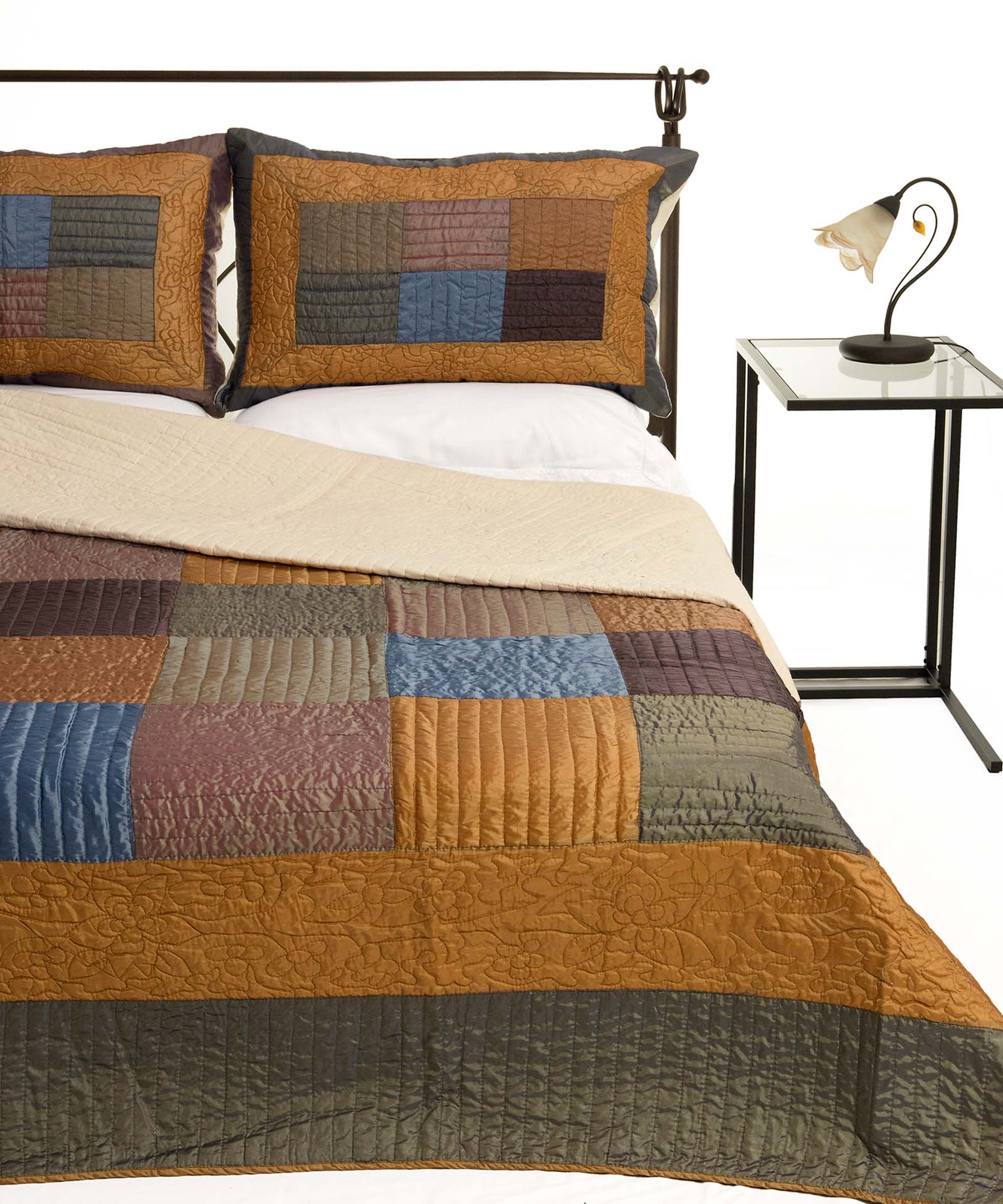 Φωτογραφία προϊόντος: SilkFashion ΚΟΥΒΕΡΛΙ σετ (220cm x 240cm + 2 x 50cm x 70cm) 6153 σιέλ