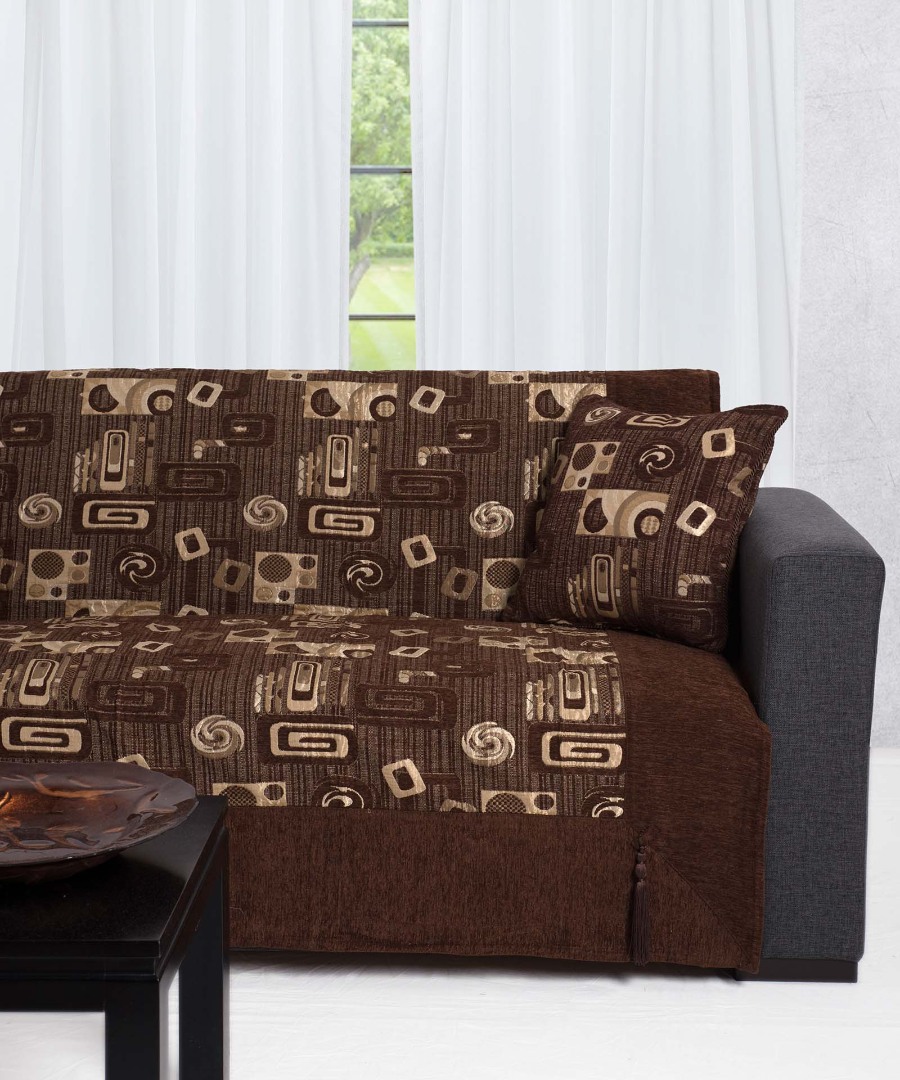 Φωτογραφία προϊόντος: SilkFashion ΜΑΞΙΛΑΡΟΘΗΚΗ 912 (45cm x 45cm) καφέ