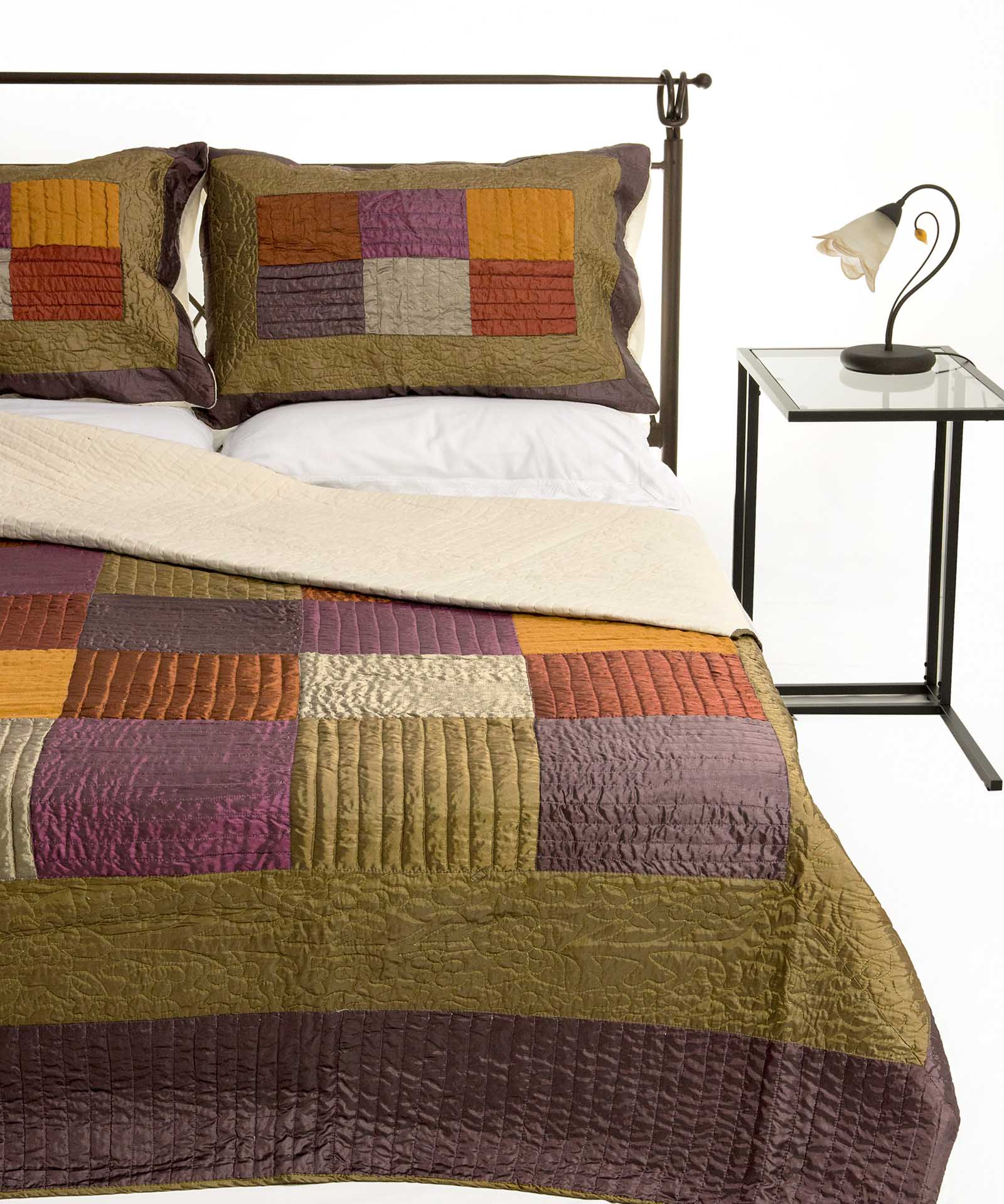 Φωτογραφία προϊόντος: SilkFashion ΚΟΥΒΕΡΛΙ σετ (220cm x 240cm + 2 x 50cm x 70cm) 6153 λαδί