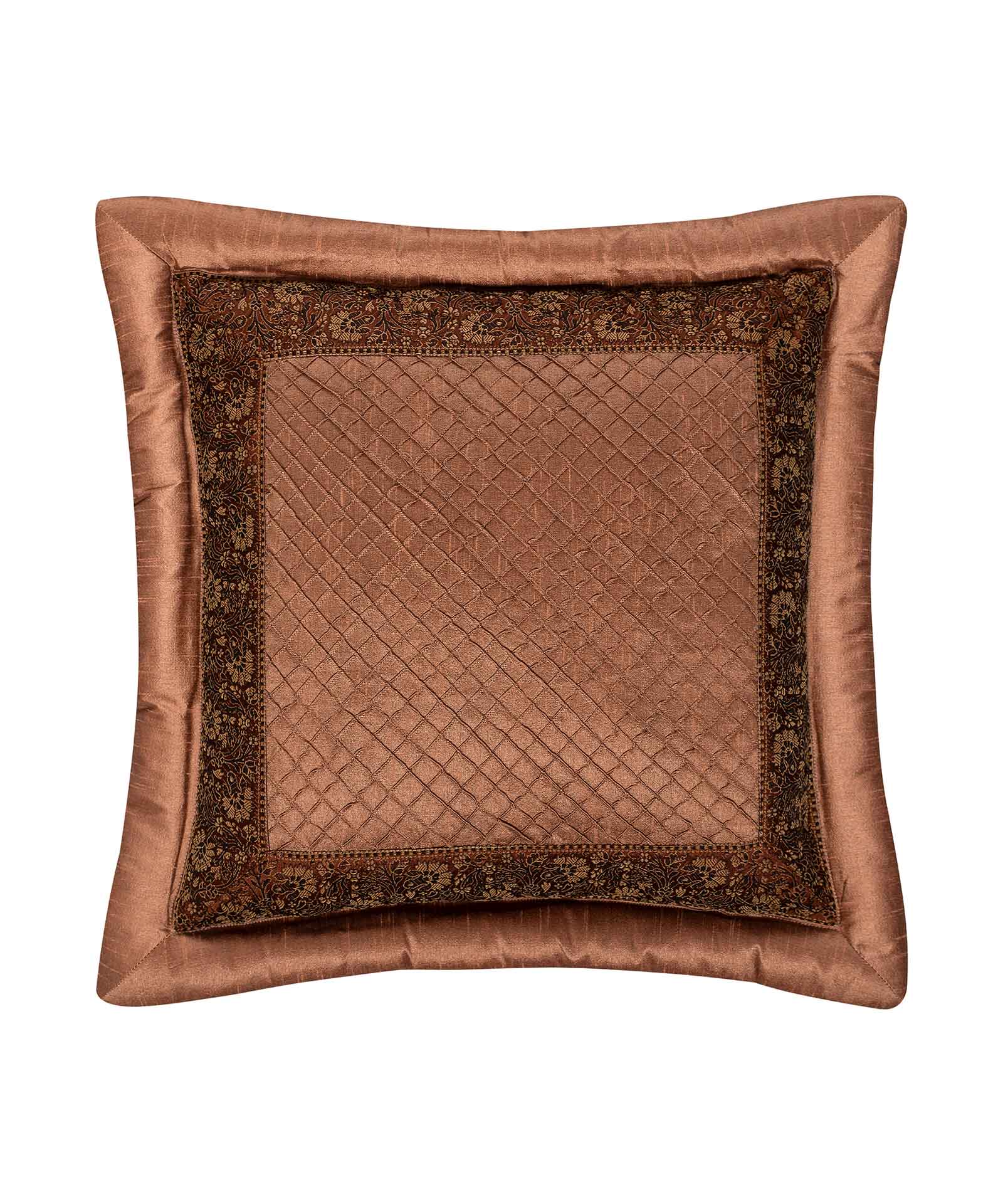 Φωτογραφία προϊόντος: SilkFashion ΜΑΞΙΛΑΡΟΘΗΚΗ (45cm x 45cm) μπουρλέ καφέ
