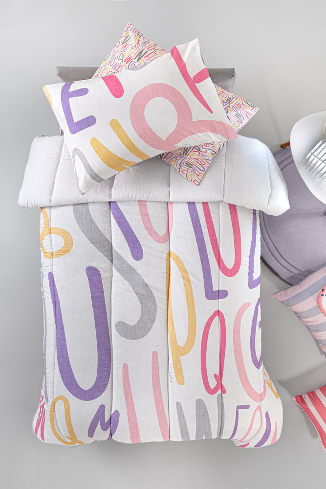 Φωτογραφία προϊόντος: Guy Laroche Παιδικό Πάπλωμα Letters Pink Suede