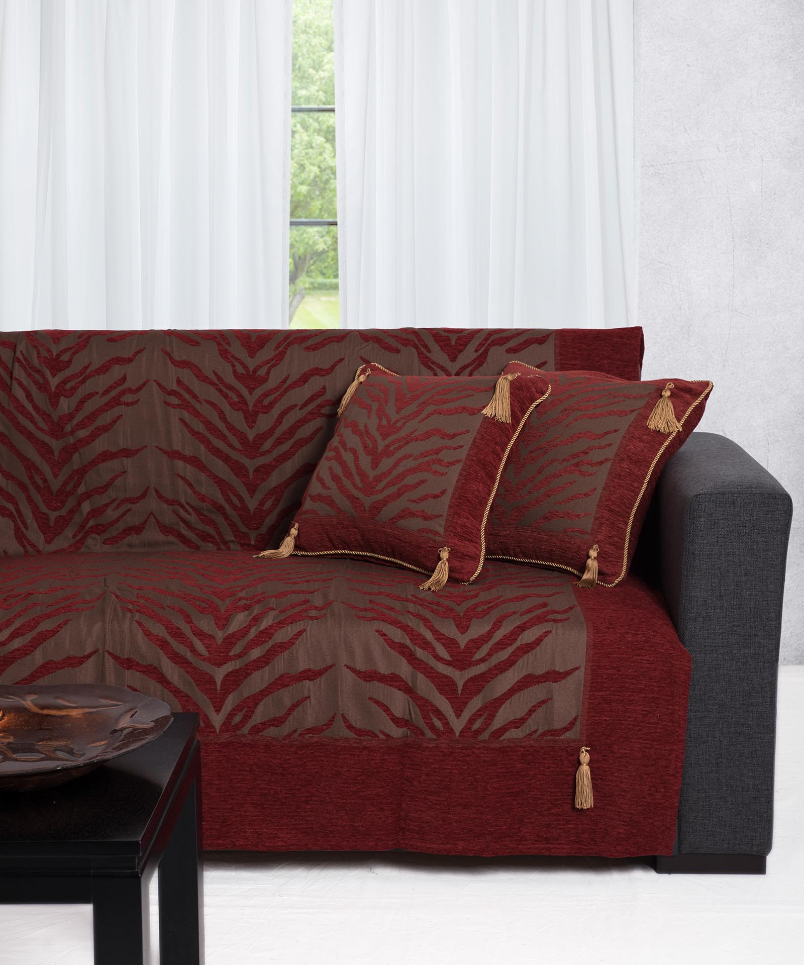 Φωτογραφία προϊόντος: SilkFashion ΡΙΧΤΑΡΙΑ 306 (180cm x 180cm / 180cm x 250cm / 180cm x 300cm) κόκκινο