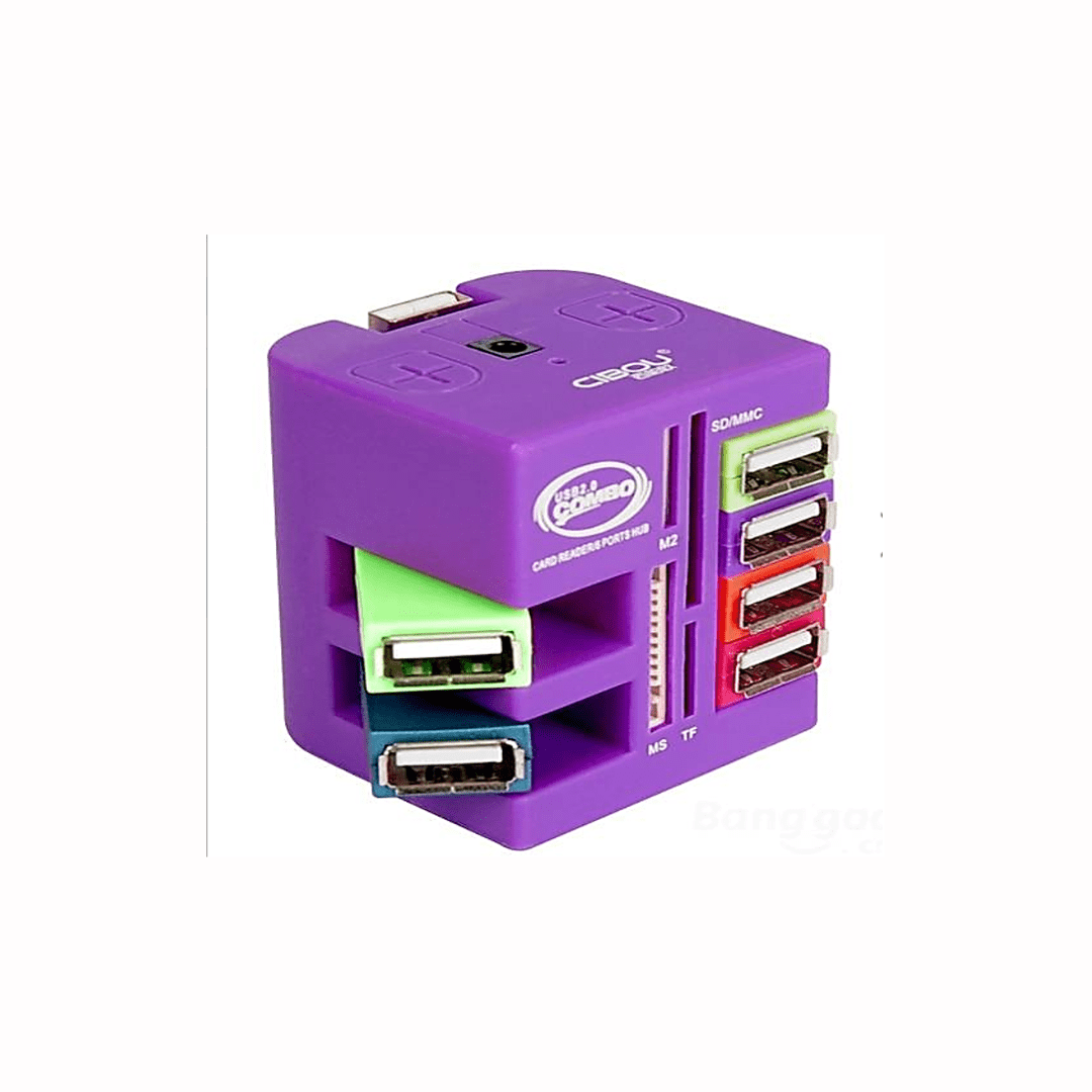 Φωτογραφία προϊόντος: USB HUB 6 Θυρών + Card Reader OEM