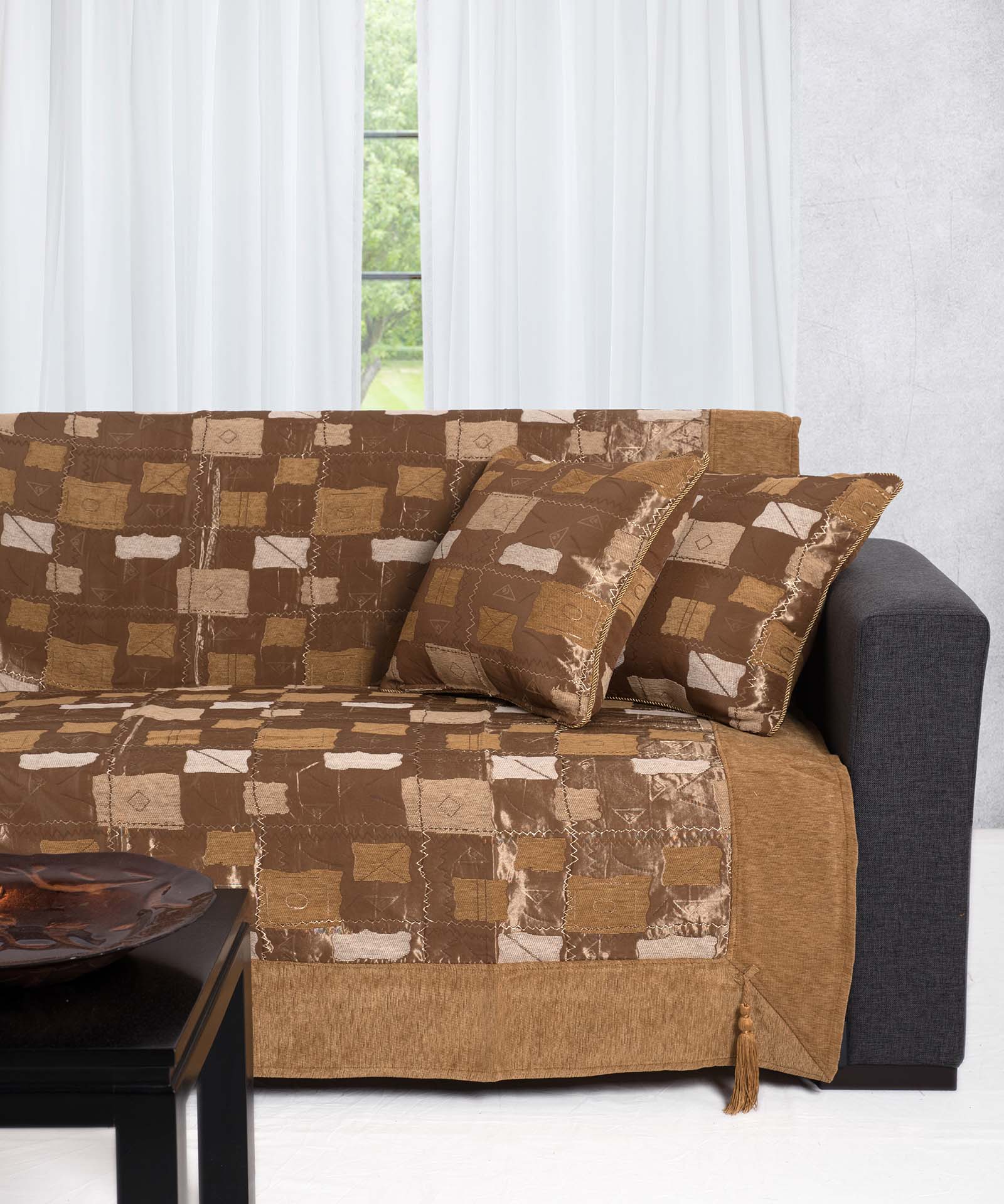 Φωτογραφία προϊόντος: SilkFashion ΡΙΧΤΑΡΙΑ 913 (180cm x 180cm / 180cm x 250cm / 180cm x 300cm) χρυσό