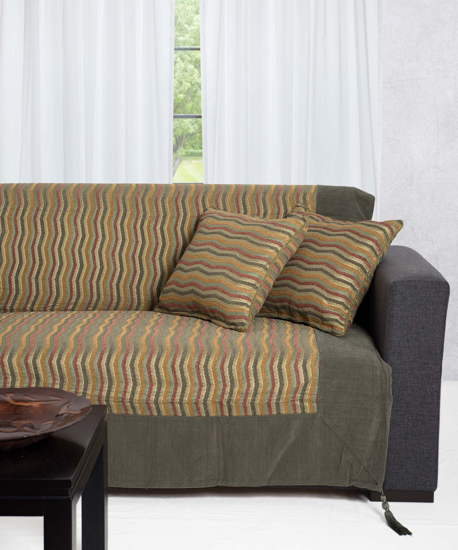 Φωτογραφία προϊόντος: SilkFashion ΡΙΧΤΑΡΙΑ 602 κύμα (180cm x 250cm) πράσινο