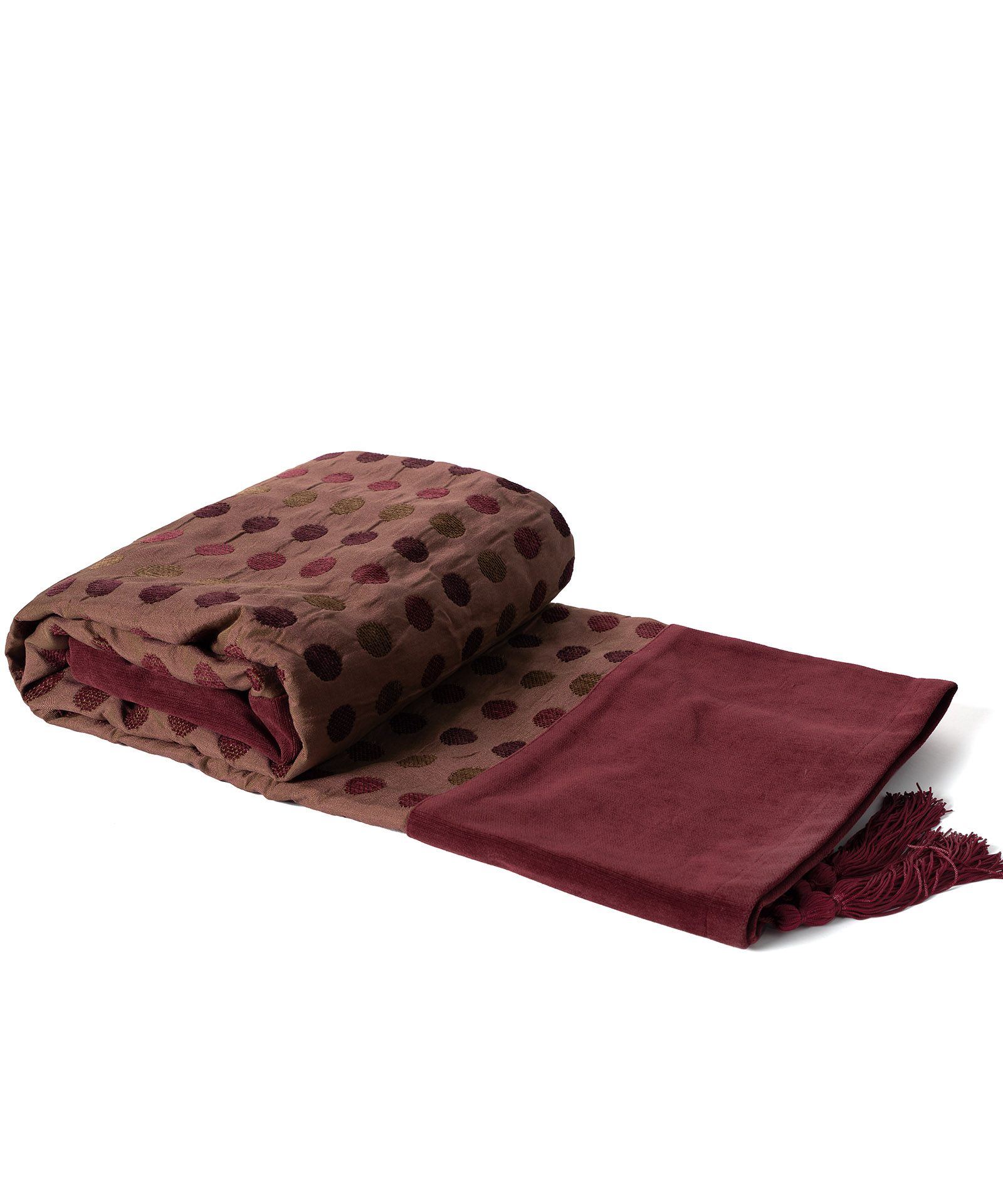 Φωτογραφία προϊόντος: SilkFashion ΡΙΧΤΑΡΙΑ 602 πουά (180cm x 250cm) μπορντώ