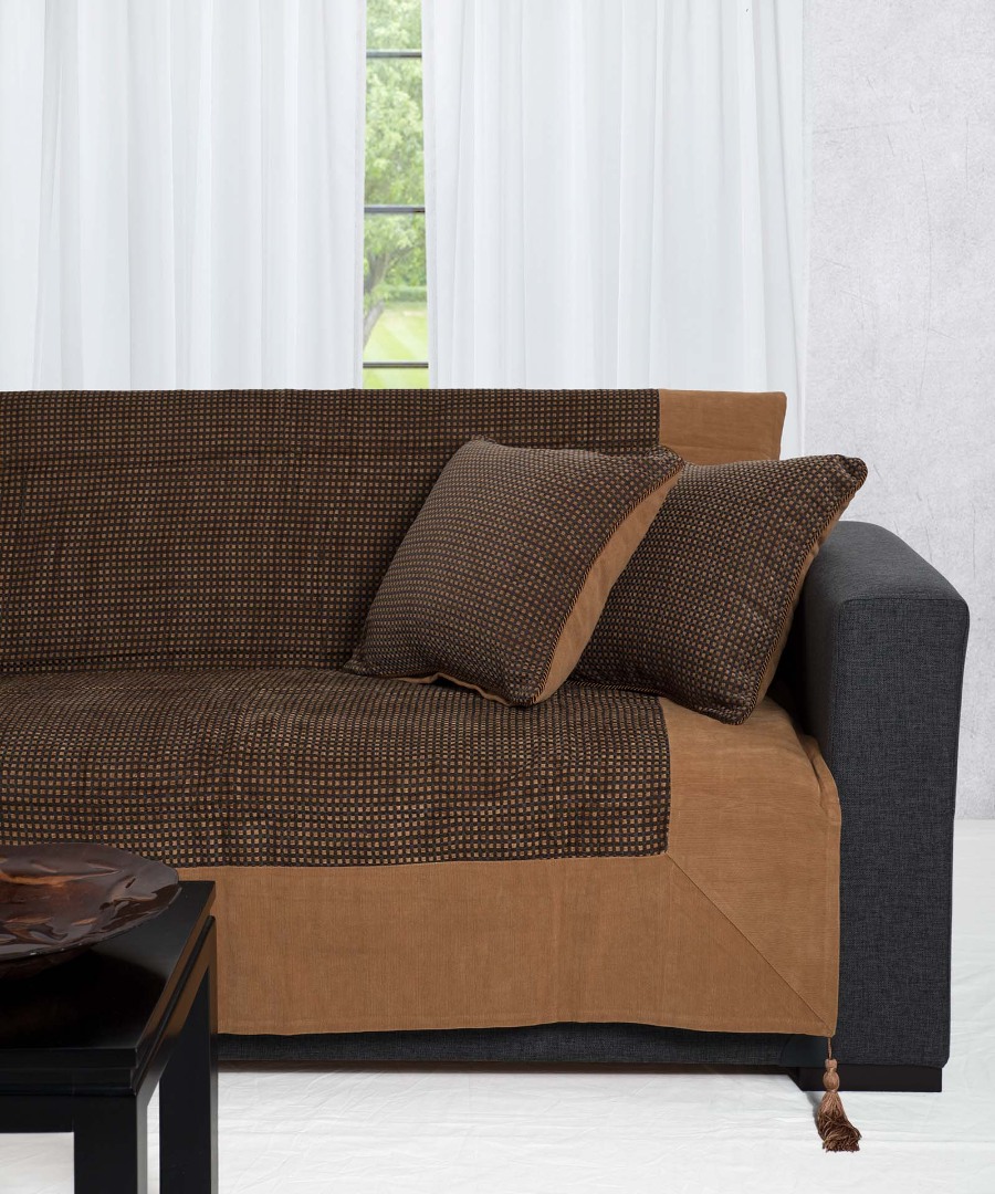 Φωτογραφία προϊόντος: SilkFashion ΡΙΧΤΑΡΙΑ 809 (180cm x 180cm / 180cm x 250cm / 180cm x 300cm) καφέ