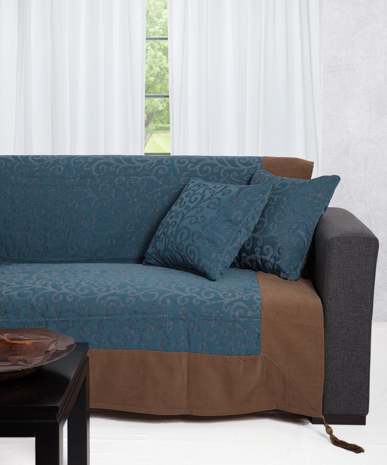 Φωτογραφία προϊόντος: SilkFashion ΡΙΧΤΑΡΙΑ 602 κλαδί (180cm x 180cm / 180cm x 250cm / 180cm x 300cm) μπλέ