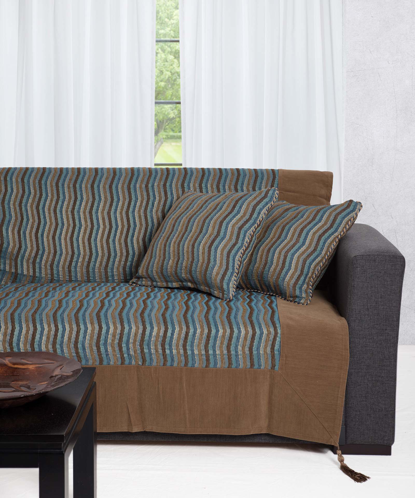Φωτογραφία προϊόντος: SilkFashion ΡΙΧΤΑΡΙΑ 602 κύμα (180cm x 250cm) μπλέ