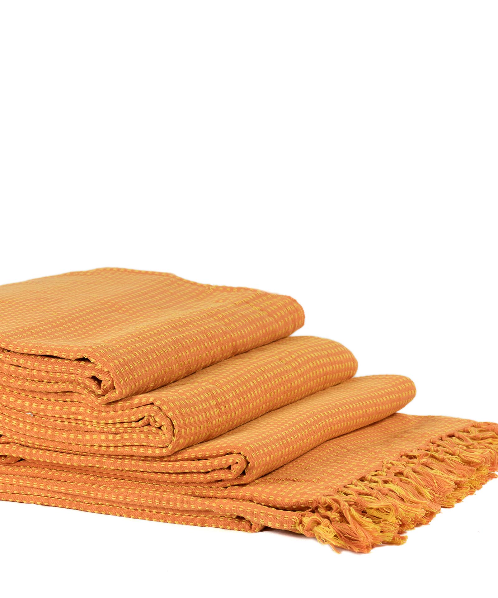 Φωτογραφία προϊόντος: SilkFashion ΡΙΧΤΑΡΙΑ dobby (180cm x 180cm/180cm x 250cm/180cm x 300cm) πορτοκαλί/κίτρινο