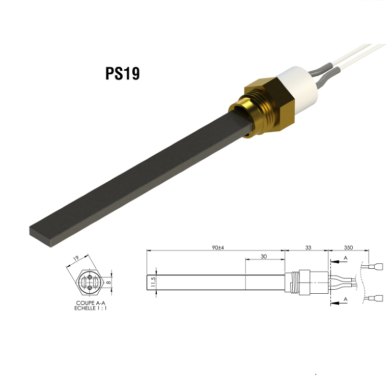 Φωτογραφία προϊόντος: Αντίσταση Quartz PS19 3/8 OEM