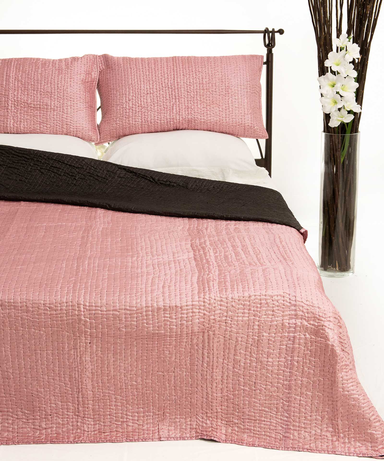 Φωτογραφία προϊόντος: SilkFashion ΚΟΥΒΕΡΛΙ σετ (220cm x 240cm + 2 x 50cm x 70cm) 6330 ρόζ