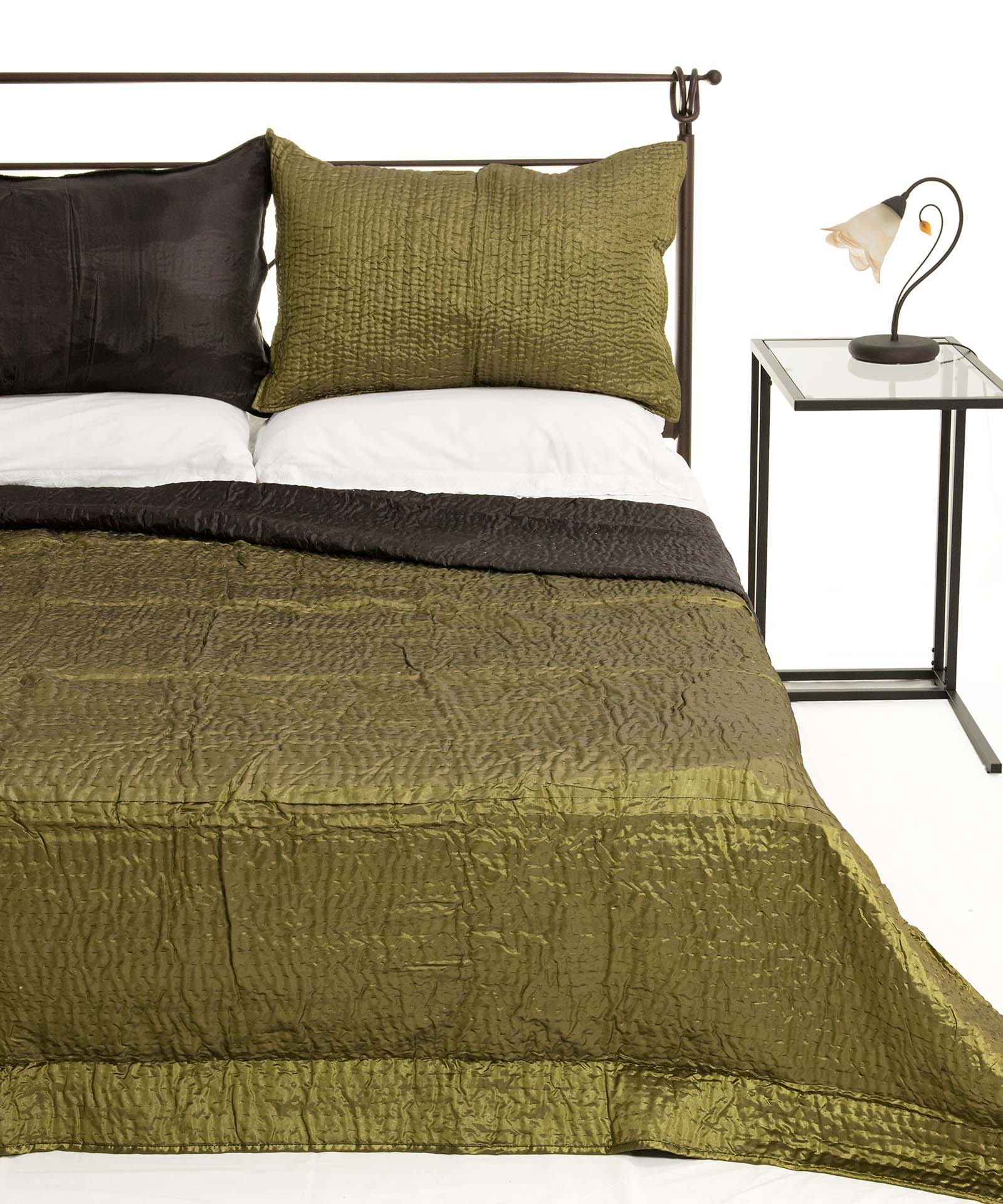 Φωτογραφία προϊόντος: SilkFashion ΚΟΥΒΕΡΛΙ σετ (160cm x 220cm + 1 x 50cm x 70cm) 6330 πράσινο