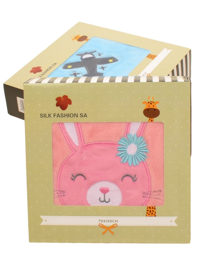 Φωτογραφία προϊόντος: SilkFashion bebe κουβερτάκι (75cm x 100cm ) λαγός