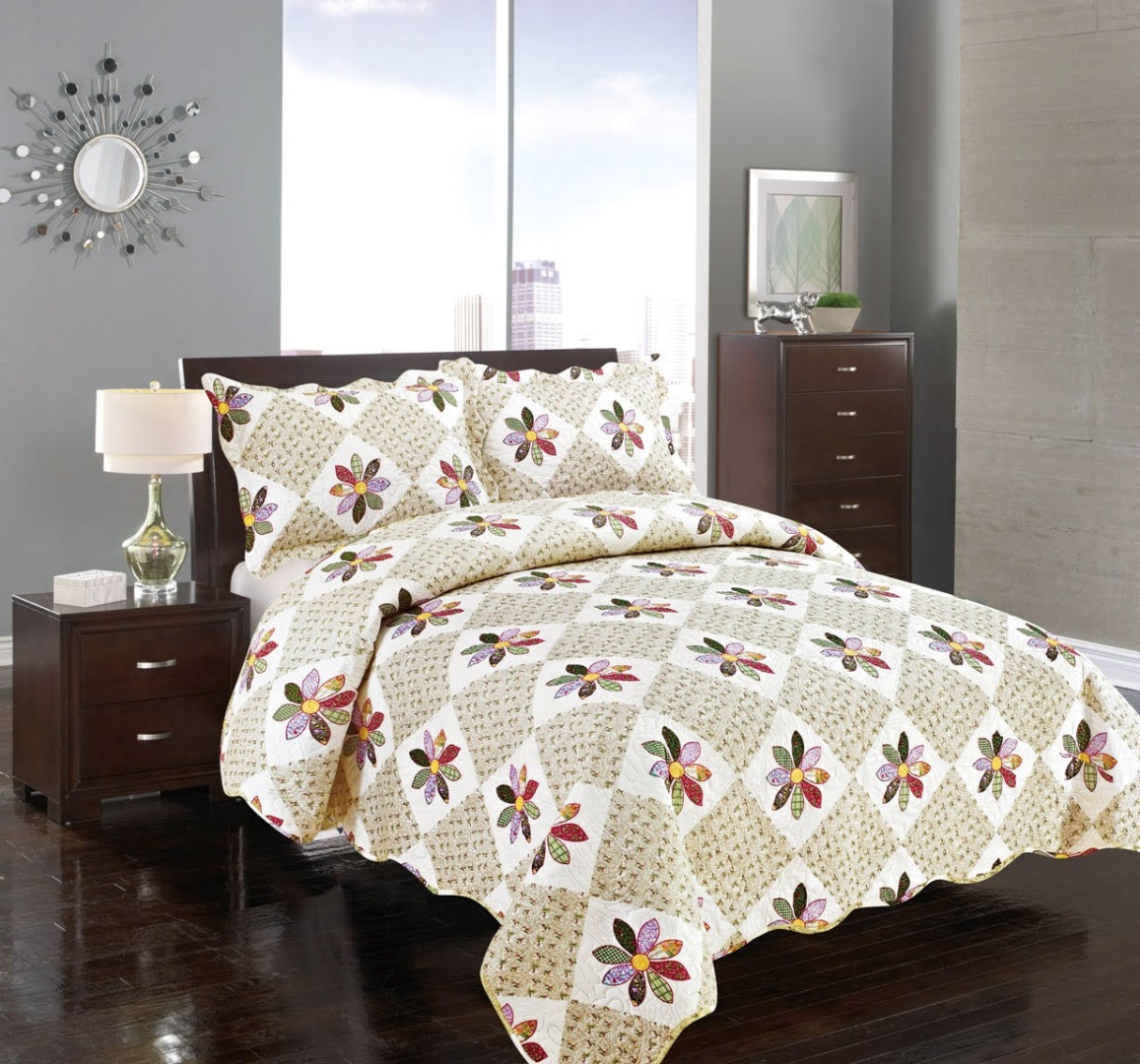 Φωτογραφία προϊόντος: SilkFashion ΚΟΥΒΕΡΛΙ σετ (220cm x 240cm + 2 x 50cm x 70cm) ΜΑΡΓΑΡΙΤΑ