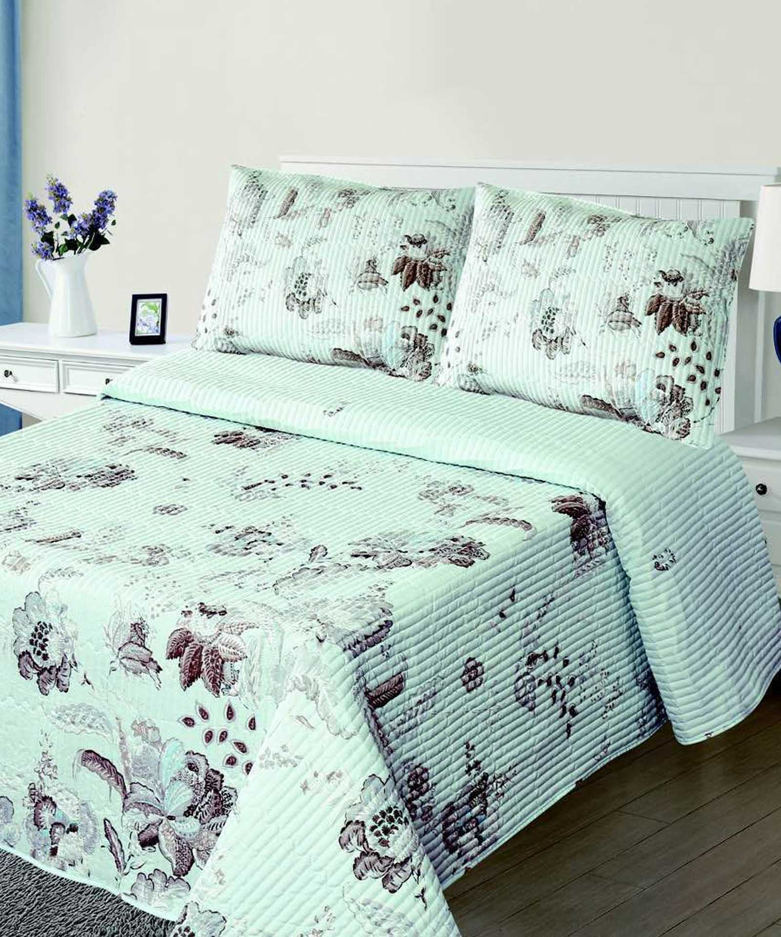 Φωτογραφία προϊόντος: SilkFashion ΚΟΥΒΕΡΛΙ σετ (220cm x 240cm + 2 x 50cm x 70cm) 5305 σιέλ