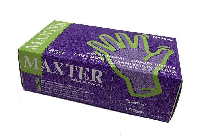 Φωτογραφία προϊόντος: Γάντια Latex Έξτρα Αντοχής MAXTER Λευκά Large, Σετ 100 τεμαχίων