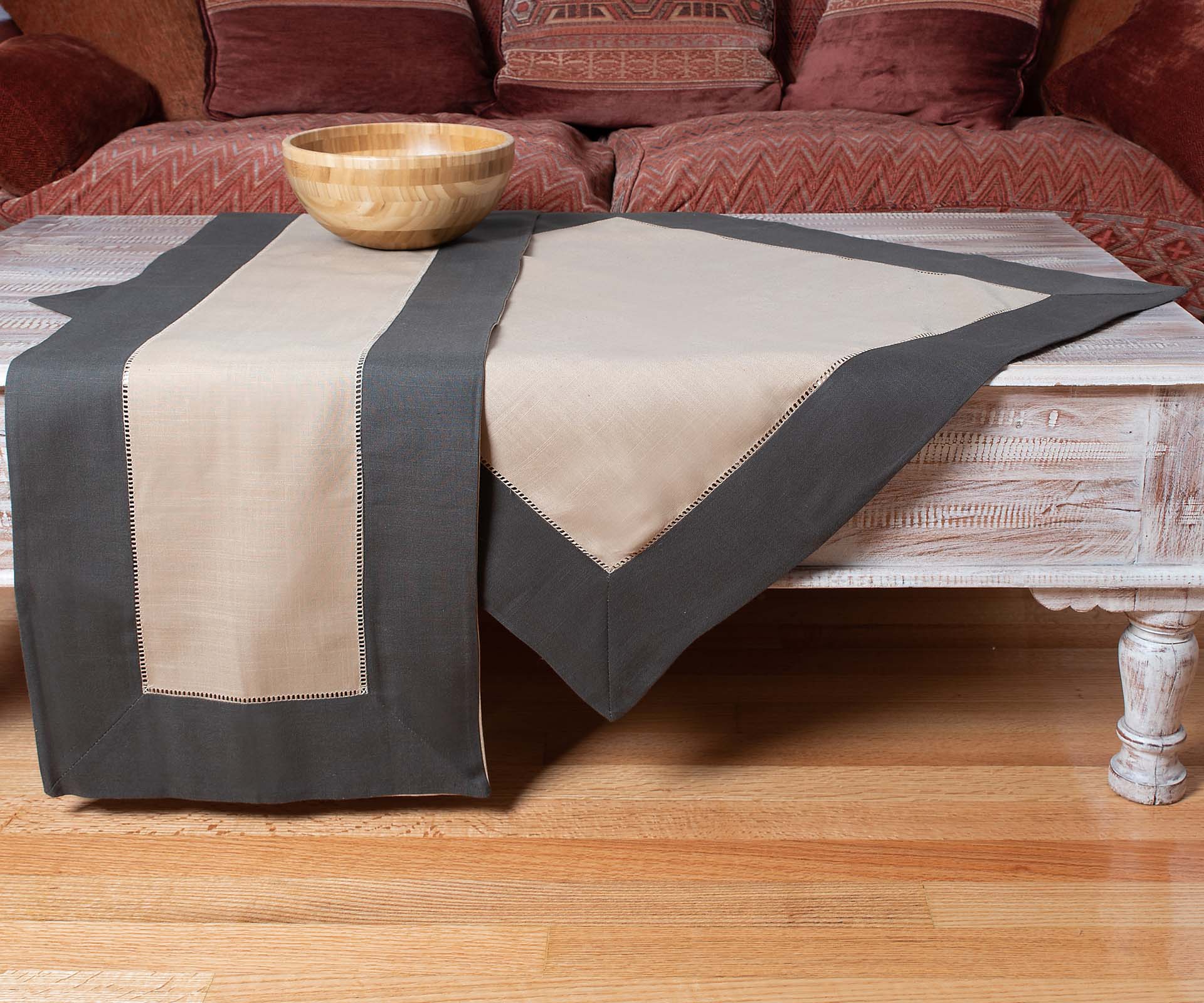 Φωτογραφία προϊόντος: SilkFashion ροτόντα (180cm rd) bg17 καφέ/μπέζ