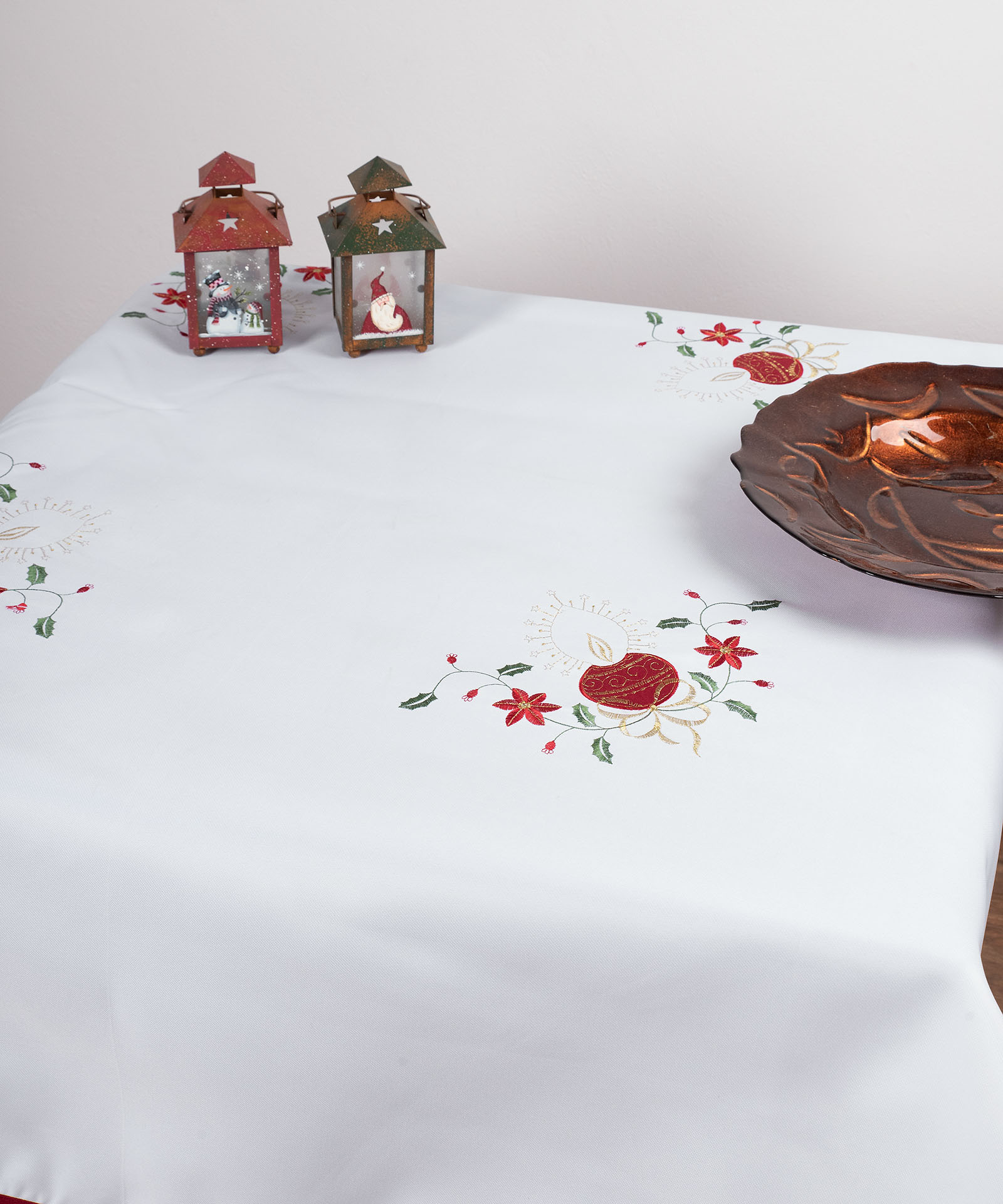 Φωτογραφία προϊόντος: SilkFashion χριστουγεννιάτικη ροτόντα (170cm rd) h2-2